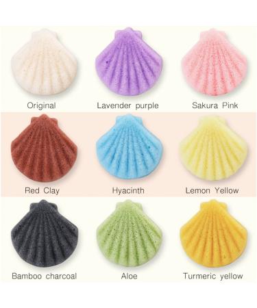 FRCOLOR Natural Konjac Facial Sponge Set - 6pcs Face Cleansing Puffs for Gentle Cleansing - Buy Online on SooperMarket.com