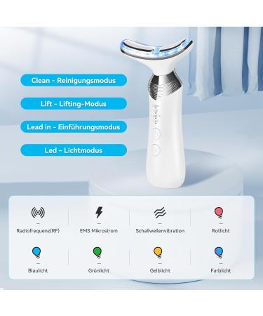 Carer Spark 4-in-1 Facial Massage Device - Anti-Aging RF EMS & LED Technology for Wrinkle Reduction & Skin Tightening - Buy Online on SooperMarket.com