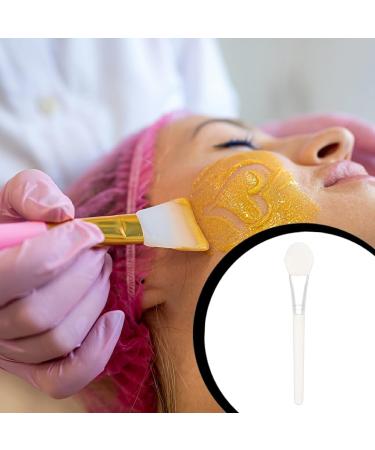 Dajidafu Brush Facial Mask Silicone White Professional Cutter-Type Tongue-Type Brushes Mud Cream Care Tool DIY Soft Beauty Tongue Shape - Buy Online on SooperMarket.com