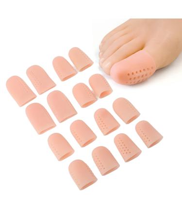 8 Pairs Big Toe Caps and Protectors Big Toe Caps Protect Toe Covers Ingrown Toenails Toe Protectors Cushions and Protects to Provide Relief from Missing or Ingrown Toenails for Corns Blisters Big Toe