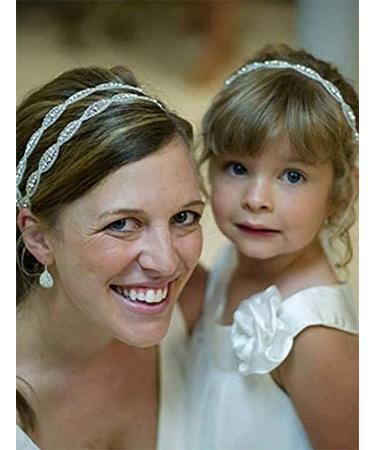 Denifery Rhinestone Crystal Flower Girl Headband - Perfect for Weddings, Festivals and Holidays - Buy Online on SooperMarket.com