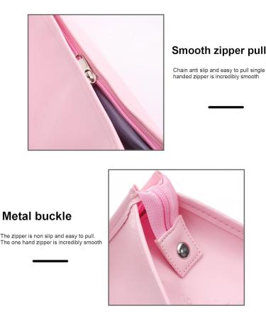 Tainrunse Hair Dryer Curling Iron Storage Bag Carrying Waterproof Stain-Resistant with Handle Easy to Carry Pink - Buy Online on SooperMarket.com