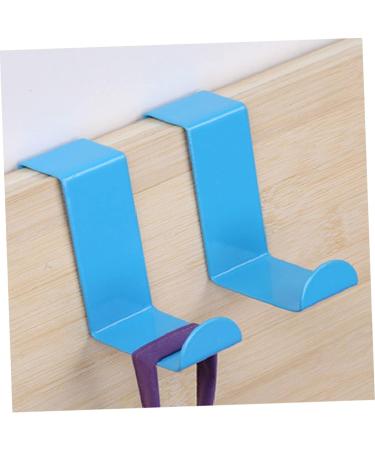 BRIGHTFUFU 4 Pcs Towel Rack Stainless Steel Hook Key Hanger Clothing Hanger Coat Hanger Pack Dual Purpose 4pcs Blue - Buy Online on SooperMarket.com