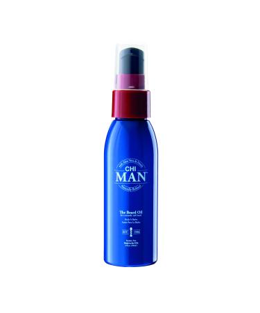CHI Man Beard Oil Moisturizes & Softens Beard Formulated With Vitamin A & E Oud Fragrance Cruelty & Paraben-Free 2 Oz