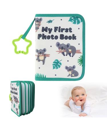 Baby photo albums first photo album poison for baby baby remembrance book soft fabric photo icing photo book infant photo album for newborn toddlers can record 17 photos 4x6 inch