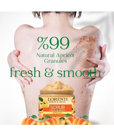 Lorenti Apricot Scrub 500 ML Face & Body | Firming & Radiant Supports Collagen Production Anti Aging and Wrinkle - Buy Online on SooperMarket.com
