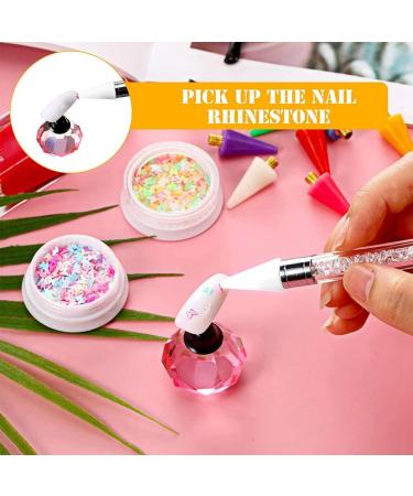GIISH 16Pieces Nail Rhinestones Picker Replacement Tips for Nail Dotting Pen to Pick Up Nail Gem Jewelry Replacement - Buy Online on SooperMarket.com