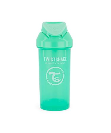 Twistshake Leak-Proof Straw Cup for Kids - BPA-Free Pastel Green Drinking Bottle (360ml) | Ideal for Children 6+ Months - Buy Online on SooperMarket.com