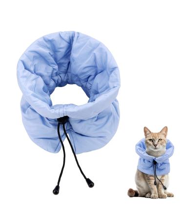 PEUTIER Cat Recovery Collar Soft Adjustable Cat Cone Cat Elizabethan Collar Cat Neck Protective Collar Neck Collar After Surgery for Cats Kitten Prevent from Licking Wounds (S)