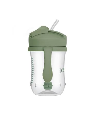 Dr. Brown's Milestones Baby's First Straw Cup 6m+ | Olive Green Sippy Cup 9oz/270ml - Buy Online on SooperMarket.com