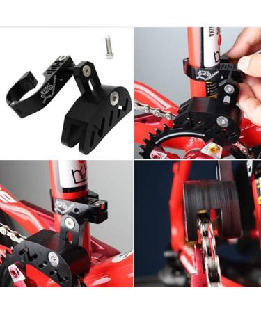 Bike Chain Guide MTB Bicycle Protector | Hollowed Design for Single Disc Sprocket | Smooth Driving | Black - Buy Online on SooperMarket.com