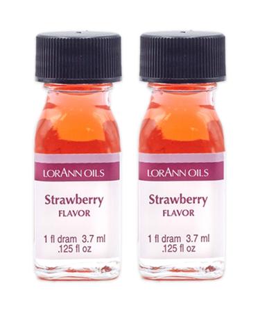 LorAnn Strawberry SS Flavor, 1 dram bottle (.0125 fl oz - 3.7ml - 1 teaspoon) - 2 Pack