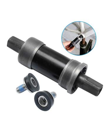 Hoypeyfiy BB-UN26 Square Taper Bottom Bracket 68 * 123/127 / 110mm (Black 1Pcs) 68*110