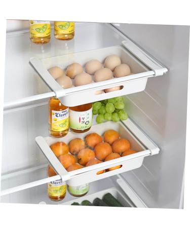 KOMBIUDA 2pcs box White for Type Refrigerator Home Storage Household Container Fruit Multi-purpose Drawer - Buy Online on SooperMarket.com