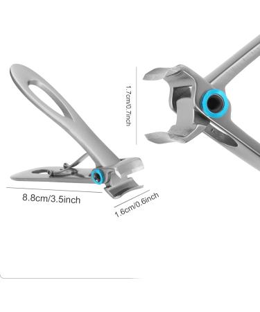 Nail Clipper Wide Jaw Opening Nail Clippers Giant Nail Clipper for Thick Nails Stainless Steel Fingernail and Toenail Clippers Cutter Trimmer for Men Women - Buy Online on SooperMarket.com