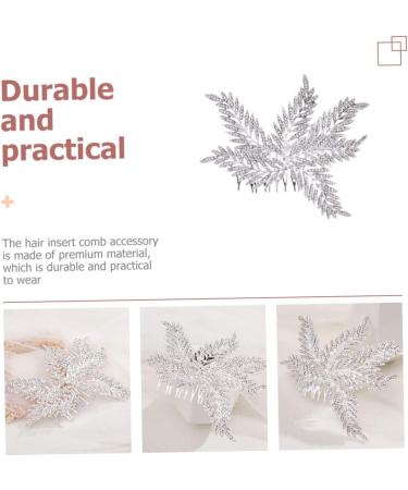 Mikinona Bridal Comb Insert Comb Flowers Decoration Silver Clips for Hair Wedding Ceremony Decorations Rhinestone Barrettes for Women Hair Bling Temperament Accessories Alloy Miss - Buy Online on SooperMarket.com