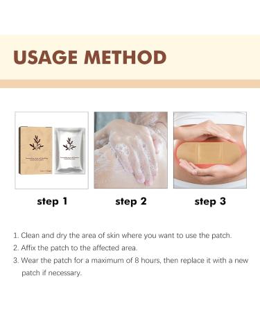 5 Pieces Turmalinstein Moxibustion Patches - Self-Warming Pain Relief Stickers for Men & Women | Plant Extract Massage - Buy Online on SooperMarket.com