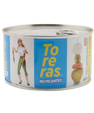 Toreras 2 Pack - Green Olives Paprika Cucumber & Onions in Vinegar | Canned Spanish Aperitif - Spice-Free Vegetables - Buy Online on SooperMarket.com