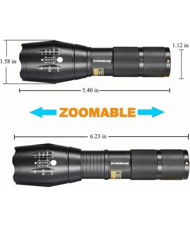Darkbeam UV Flashlight 365/395nm - Portable Black Light Detector for Dog Urine Pet Spots & Banknote Identification - Mini Handheld LED Lamp - Buy Online on SooperMarket.com
