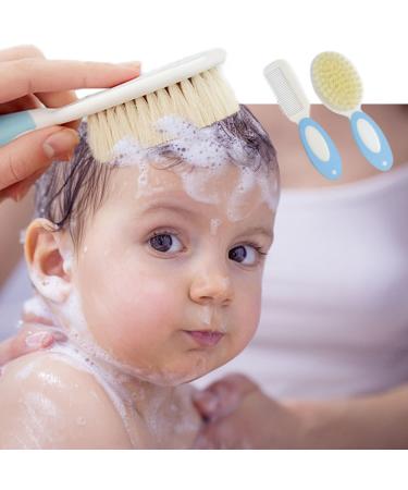 5 Pack Newborn Brush and Comb Set | Soft Fine Hair Brushes & Baby Toddler Body Soap | International Shipping - Buy Online on SooperMarket.com