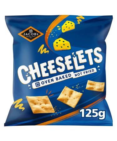 Jacobs Cheeselets Snacks 125 G | Baked to delight | Suitable for vegetarians | Oven baked not fried | Premium product