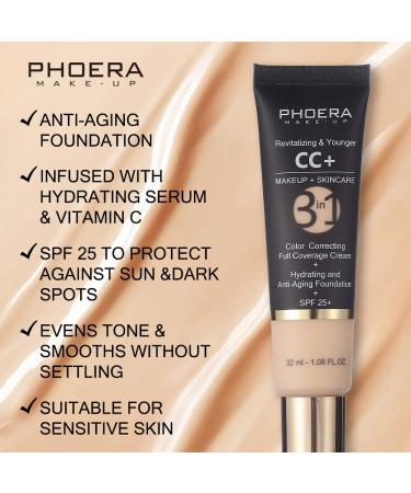 KIMIEYE Matte CC Cream SPF 25 Tinted Moisturizer & Color Correcting Foundation - 1.08 oz (120 Nude) - Buy Online on SooperMarket.com