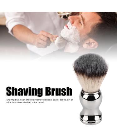 Premium Men's Shaving Brush - Soft Bristles Handcrafted Silver Handle Ideal for Salon & Home Use - Buy Online on SooperMarket.com