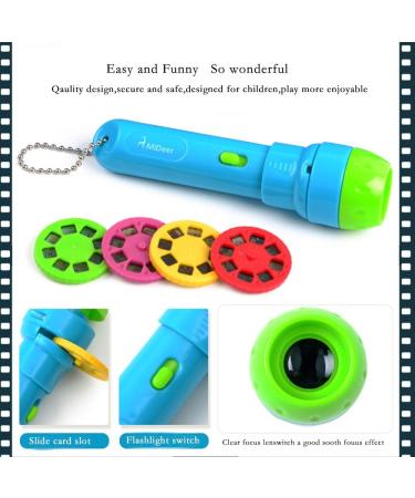 Pueri Projector Flashlight for Kids - 4 Educational Stories | Best Toys for Learning & Fun - Buy Online on SooperMarket.com