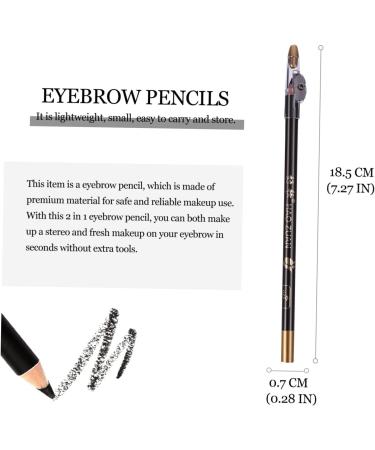 Mikinona 8pcs Sharpener Eyebrow Pencil beauty eyebrow pen Wooden waterproof eyebrow pencil 1 count (Pack of 1) Black - Buy Online on SooperMarket.com