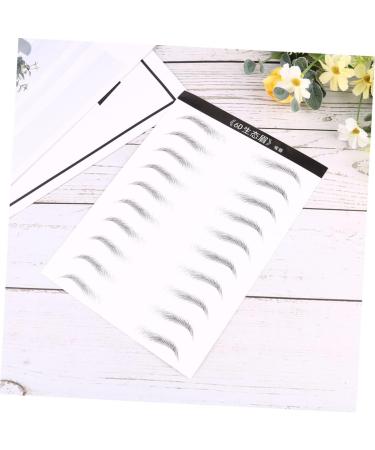 Gogogmee Artificial Eyebrow Patch 2 Sheets Black Stickers Brow Tatoo Eyebrow Makeup Tools s 3 Proof Patch - Buy Online on SooperMarket.com