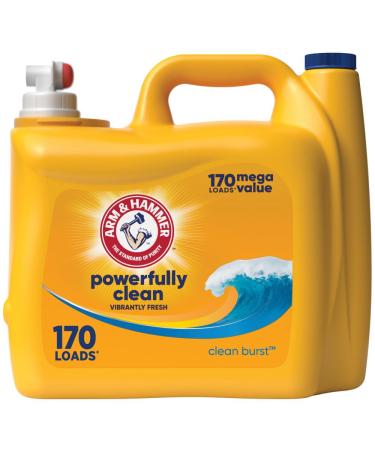Arm & Hammer Clean Burst 170 Loads Liquid Laundry Detergent 170 Fl oz 170 Fl Oz (Pack of 1)