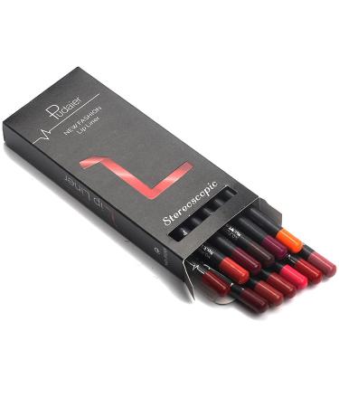 Aseawave Lip Liner Pencil Set - 12pcs High Pigmented Creamy Matte Lip Liners for Girls and Women - Lip Makeup Gift for Daily, Travel, Party, Work - Buy Online on SooperMarket.com