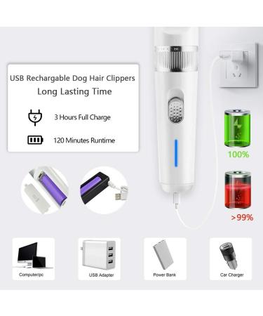 2-Speed Dog Clippers Grooming Kit - Rechargeable, Low Noise Trimmer for Dogs & Cats - Buy Online on SooperMarket.com