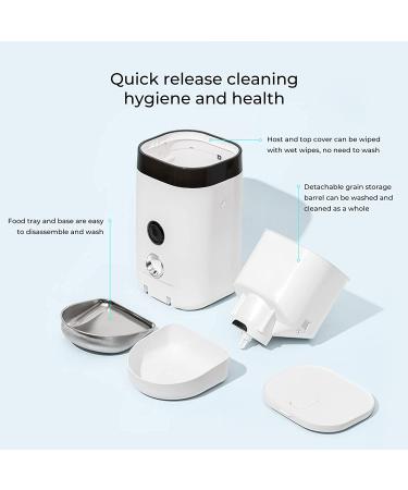 DOGNESS Automatic Cat Feeder with Camera | 1080P HD Video, Night Vision, WiFi | 2-Way Audio, Sensor Alerts | For Cat/Dog - Buy Online on SooperMarket.com