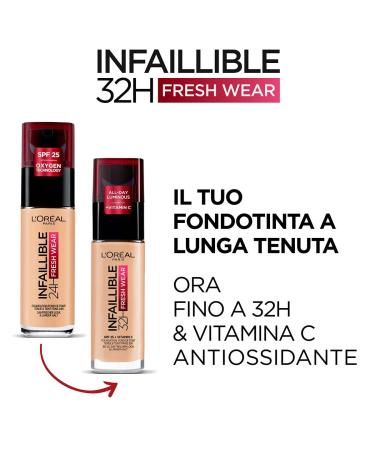 L'Oreal Paris Infaillible 32H Fresh Wear Foundation 30 | Long-Lasting & Flawless Finish - International Shipping Available - Buy Online on SooperMarket.com