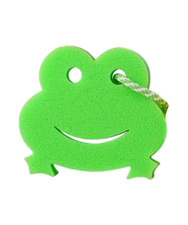 Body Sponge for Shower - Animal Shape Bath Scrubber Bathing Sponge Cartoon Scrubber for Body Wash Cleaning Bathing Accessories Frog