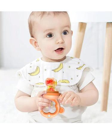 Baby Food Feeder | Silicone Nibbler Pacifier for Infants | Soft Bite Rings & Fresh Fruit Feeder - Buy Online on SooperMarket.com