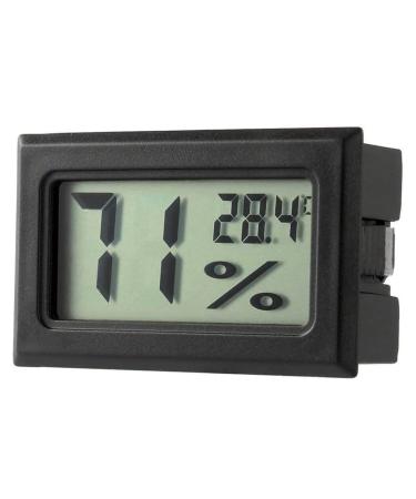 Indoor Outdoor Thermometer Indoor Wall Thermometer Mini Digital LCD Indoor Convenient Temperature Sensor Humidity Meter Thermometer Gauge Outdoor Indoor Outdoor Car Thermometer (White)