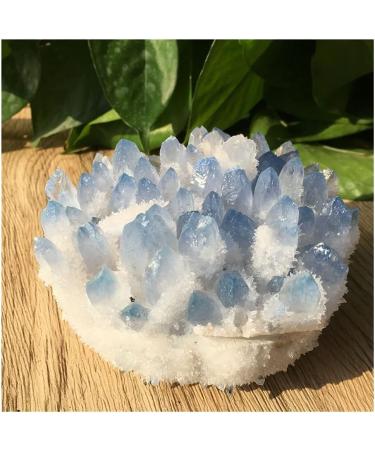 1pc Natural Blue Crystals Quartz Cluster Freeform Reiki Stones Room Home Office Aquarium Decoration Accessories Gemstone Home Collections (Size : 500-550g) - Buy Online on SooperMarket.com