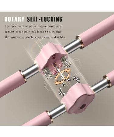 Posture Corrector Yoga Sticks - Retractable Humpback Correction Tool in Pink with Storage Bag - Buy Online on SooperMarket.com
