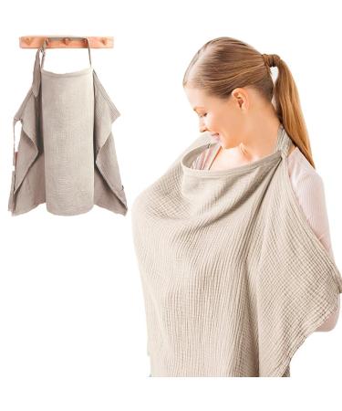 Dasiautoem breastfeeding cloth for on the go silent scarf cotton cotton silent apron multi -purpose breastfeeding cover soft lightweight and breathable breastfeeding ceiling care cover for baby gifts for mother