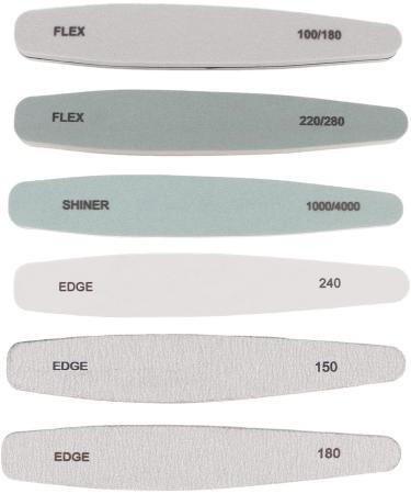 Nail Buffer File Tool Double Sided Curved Nail File for Salon - Buy Online on SooperMarket.com