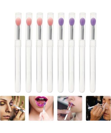 KALLORY 8pcs Professional Convenient Portable Eyeshadow Eyeshadow Silicone Makeup Lipstick 10.7X0.8X0.8CM Assorted Color - Buy Online on SooperMarket.com