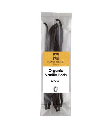 Organic Madagascan Vanilla Pods 5 Pods by Manor Springs Organic