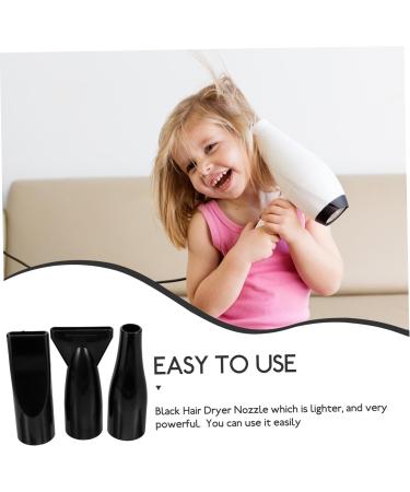 Angoily Universal Blow Dryer Nozzle Attachment 9 Pcs Pet Water Blower Blow Dryer Diffuser Accessories Dryer Nozzle Replacement Styling Tool Creative Dryer Nozzle Hair Round Mouth Abs 12.00X6.10X4.00CMx3pcs Blackx3pcs - Buy Online on SooperMarket.com