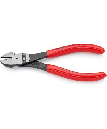 Knipex High Leverage Diagonal Cutter black atramentized plastic coated 160 mm (self-service card/blister) 74 01 160 SB Grips Plastic Coated Red 160 mm atramentized on self-service card - Buy Online on SooperMarket.com