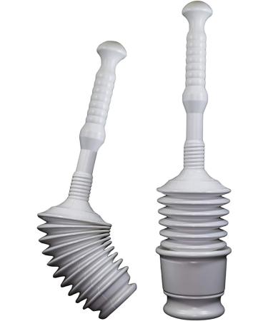 Master Plunger MP500-B4 Heavy Duty Bathroom Toilet Plunger Kit | Air Release Valve | White - Buy Online on SooperMarket.com