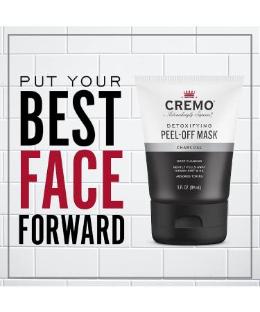 Cremo Detoxifying Peel-Off Mask with Activated Charcoal - 3 oz & 4 oz Options - Buy Online on SooperMarket.com