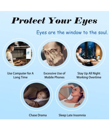 Reusable Cooling Eye Mask for Hot Cold Treatment - 2 Pack Blue Eye Mask for Eye Strain, Puffy Eyes, Dark Circles & Fine Lines - Buy Online on SooperMarket.com