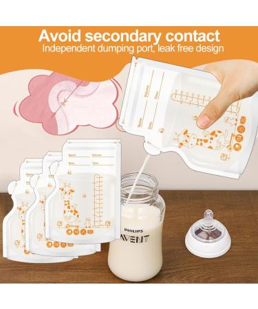 Breast Milk Bags for Freezing - 250ml Storage Bags (60PCs) | Durable & Leak-Proof Breast Milk Storage - Buy Online on SooperMarket.com
